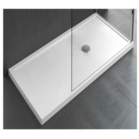 Olympic plus piatto doccia acrilico 120x70 h.11,5 cm piletta ø 90 bianco OL1207011-30