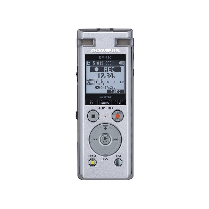 DM-720 Dictaphone avec kit d'enregistrement et de transcription (mémoire 4 Go, usb Direct, avec batterie ni-mh) (V414111SE040) - Olympus