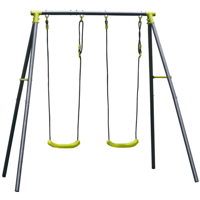 Franchinishop - Allegra Duello - Balançoire de jardin 2 places pour enfants 3-12 ans