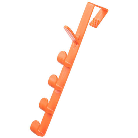 O.M2 Modell Schwerlast-Multifunktions-Kleiderhaken in Orange, keine feste Installation erforderlich, für Schlafzimmer, Wohnzimmer, Flur