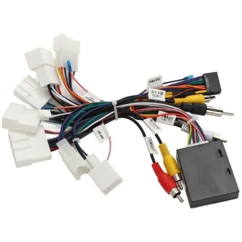 OMABETA Faisceau de câblage d'autoradio Faisceau de câbles d'autoradio avec adaptateur de décodeur USB CANBUS pour auto cosses
