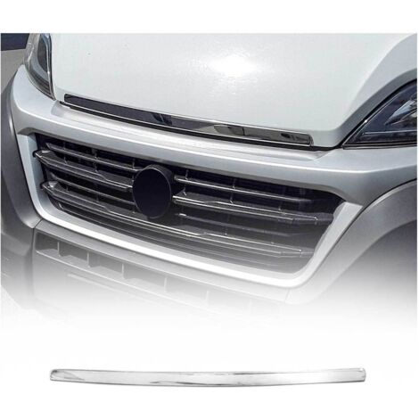 OMAC Baguette de Grille de Calandre Compatible avec Peugeot Boxer III 2006-2014 inoxy chromé