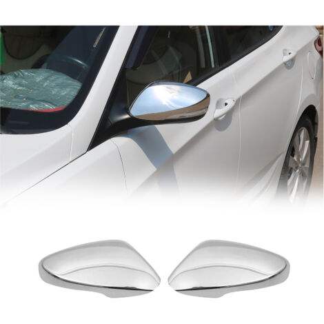 OMAC Coques de Rétroviseurs Compatible avec Hyundai Accent Solaris mk4 2011-2017 Acier Chromé Argent
