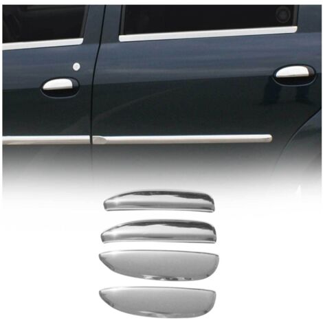 OMAC Couverture de poignée de porte pour Dacia Logan 2004-2012 en Acier Inoxydable
