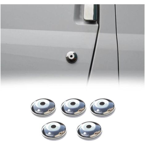 OMAC Couverture de Serrure de Poignée de Porte Compatible avec Ford Transit 2000-2014 Acier 4x