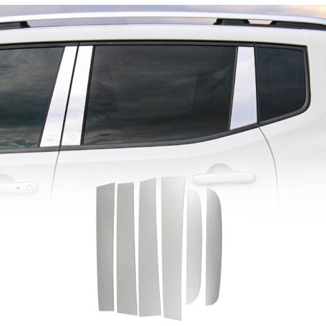 OMAC Couverture Garniture de pilier B pour Ford Ranger 2015-2021 en acier inox 6Pcs