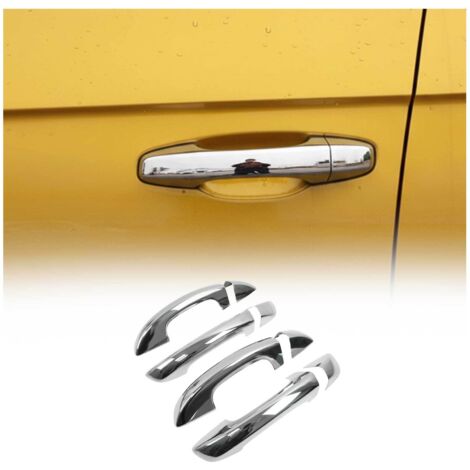 OMAC Couverture poignée de porte Compatible avec VW Golf VI Break 2009-2013 4 Portes Acier chromé 8Pcs