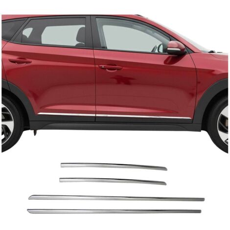OMAC Garniture baguette de porte latérale pour BYD Atto 3 / Seal U 2022-2026 inox 4x