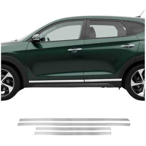 OMAC Garniture Baguette de porte latérale pour Hyundai Tucson 2015-2024 inox Brossé