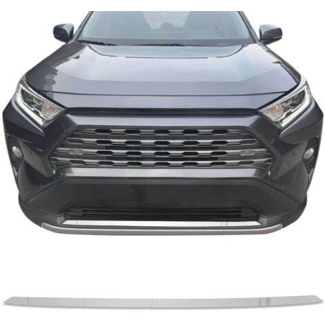 OMAC Garniture de Pare-Chocs Avant Compatible avec Toyota Rav 4 2019 à 2023, Moulure Bande en Acier INOX Chromée