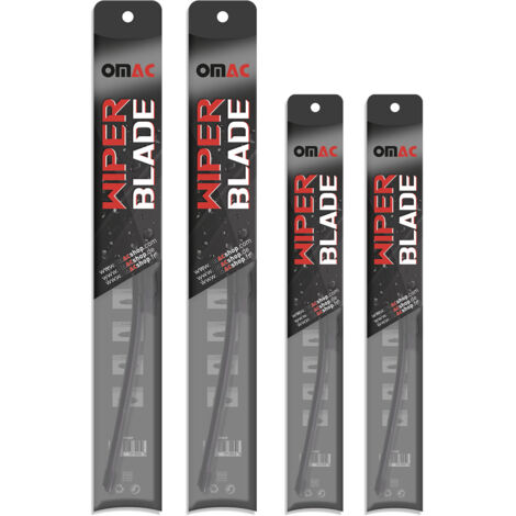 OMAC Kit Complet Essuie-glaces pour Mini Clubman F54 2015-2022 – Lot de 3 (Avant + Arrière) – Balais Plats & Arrière Spécifique – Silencieux & Sans Traces