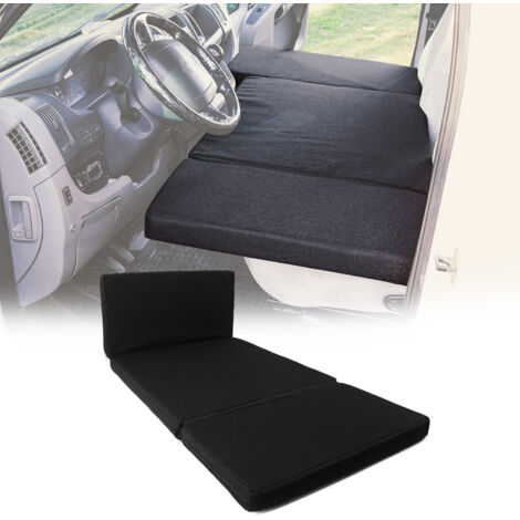 OMAC Matelas De Camping Pliable pour VW T4 Transporter 1990-2003 Noir