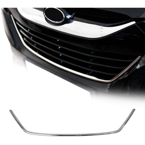 OMAC Moulure de Grille de Calandre Compatible avec Hyundai ix35 2010-2015, Garniture Baguette de Calandre en Acier Inoxydable Argent