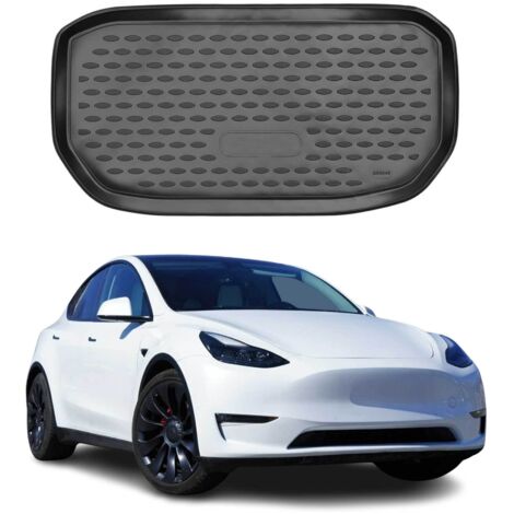 OMAC Tapis De Avant Compatible avec Tesla Model Y 2020-2024 en Caoutchouc Noir