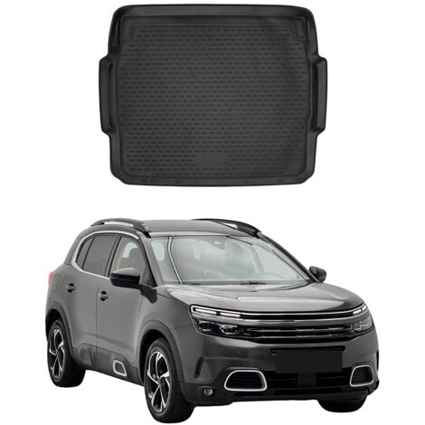 OMAC Tapis de Coffre pour Citroen C5 Aircross 2018-2025 en Caoutchouc Noir