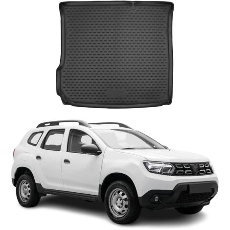 OMAC Tapis de Coffre pour Dacia Duster 2018-2024 sur Mesure en Caoutchouc Noir