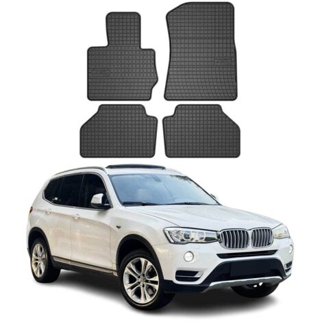 OMAC Tapis de Sol Compatible avec BMW X3 F25 2010-2017 Noir en Caoutchouc