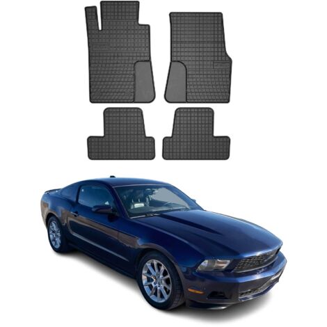 OMAC Tapis de Sol Compatible avec Ford Mustang 2004-2014 Caoutchouc Noir