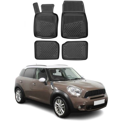 OMAC Tapis de Sol Compatible avec Mini Countryman R60 2010-2016 en Caoutchouc Noir