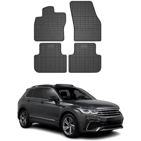 OMAC Tapis de Sol Compatible avec VW Tiguan 2016-2024 Caoutchouc Noir