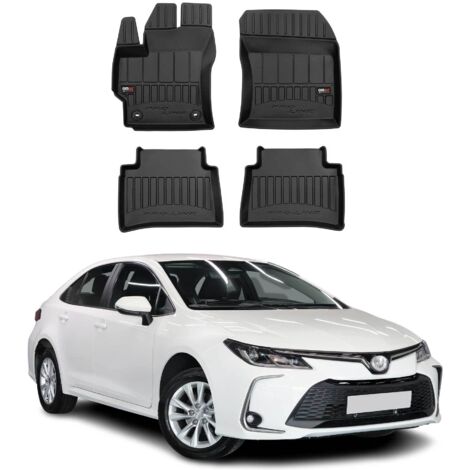 OMAC Tapis de Sol en Caoutchouc Compatible avec Toyota Corolla Berline Break 2019-2024 Noir