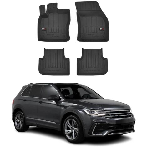 OMAC Tapis de Sol en Caoutchouc Compatible avec VW Tiguan / Allspace 2016-2024 Noir Premium
