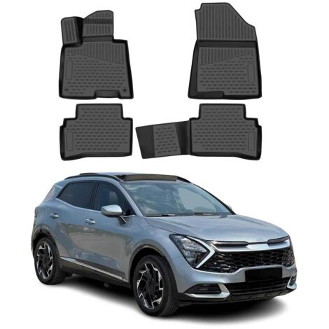 OMAC Tapis de Sol pour Kia Sportage NQ5 2022-2026 sur Mesure en Caoutchouc Noir