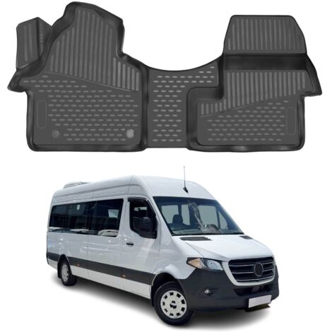 OMAC Tapis de Sol pour Mercedes Sprinter W907 910 2018-2025 en Caoutchouc Noir