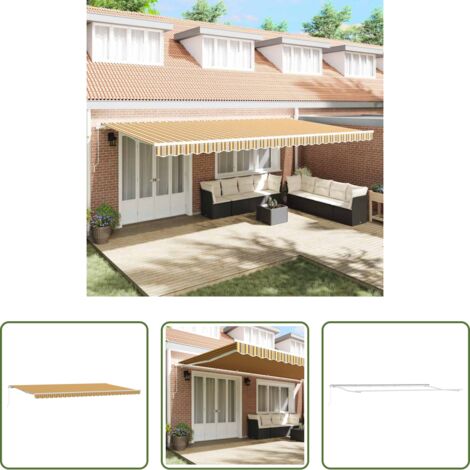 Ombra esterna -  Tenda Retrattile Multicolore 600 × 350 cm