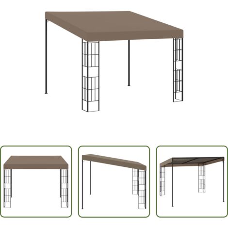 Ombra per patio - Gazebo a Parete 3x3 m Talpa in Tessuto