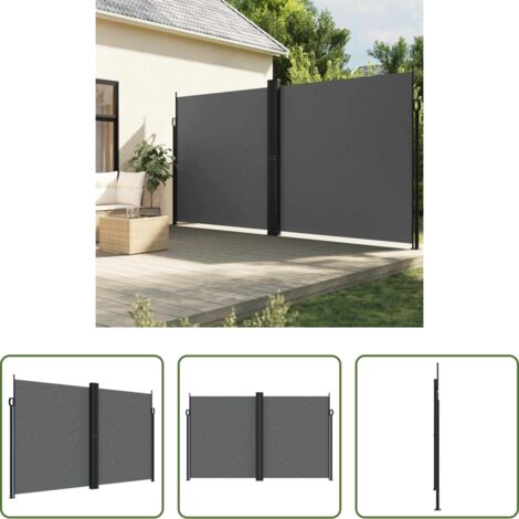 Ombreggiatura da giardino -  Tenda da Sole Laterale Retrattile Antracite 200x1000 cm