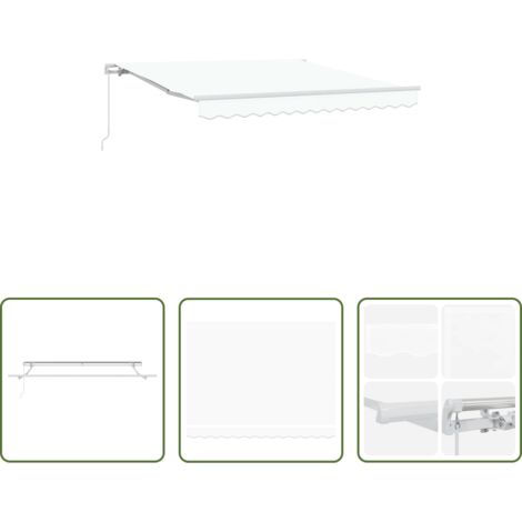 Ombreggiatura esterna -  Tenda da Sole Bianco 300 x 250 x 165 cm Poliestere