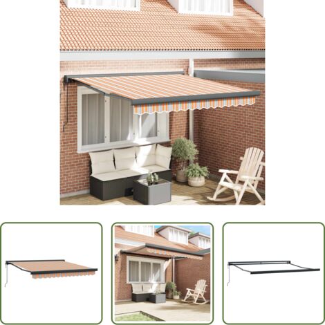 Ombreggiatura esterna -  Tenda da Sole Multicolore 350 x 250 cm Poliestere e Alluminio