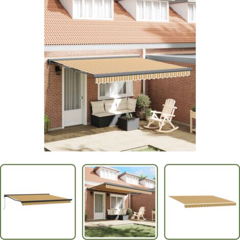 Ombreggiatura esterna -  Tenda da Sole Multicolore 400 x 300 x 165 cm