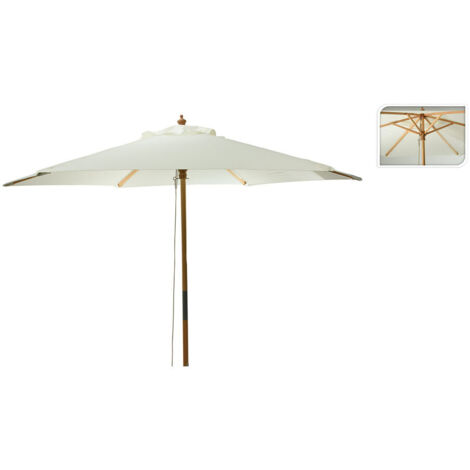 Ombrello con manico in legno, diametro 250cm