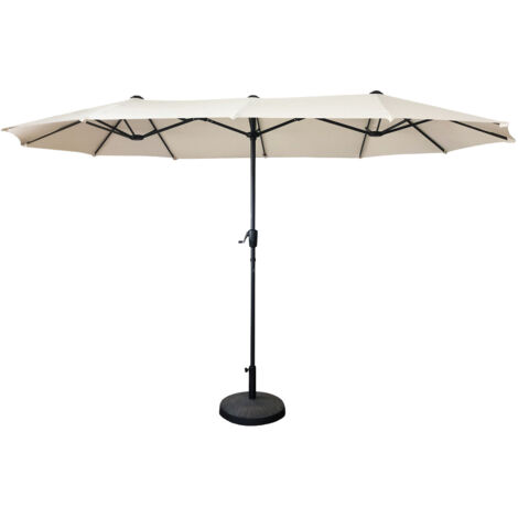 Ombrello doppio 2x4m LINAI beige