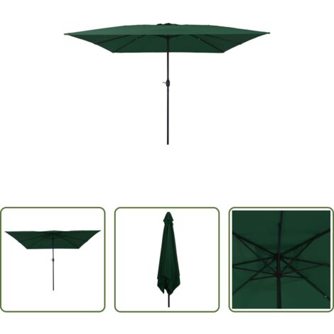 Ombrello pieghevole -  Ombrello da giardino Verde 295 x 295 x 245 cm