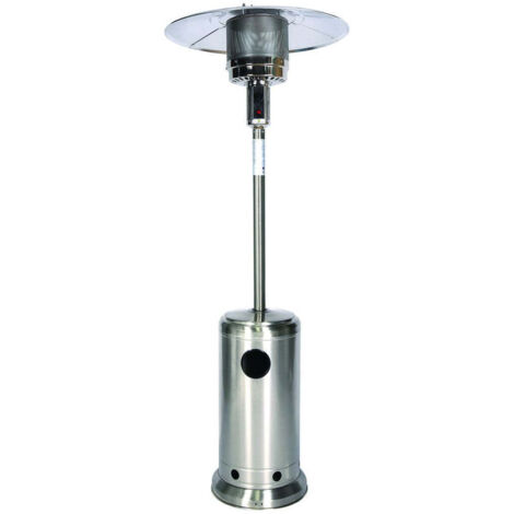 Ombrello Termico A Infrarossi 12 Kw Inox - misure ø cm.82x230h. - peso kg.22