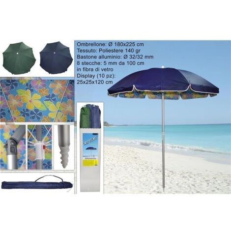 Ombrellone 100 cm in alluminio fantasia floreale