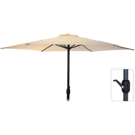 Ombrellone ø300cm altezza massima 3m colore: crema