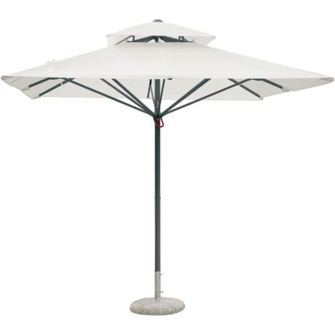 Ombrellone 3x3 Centrale in Alluminio, Idrorepellente, Arredo Giardini, Bar, Ristoranti