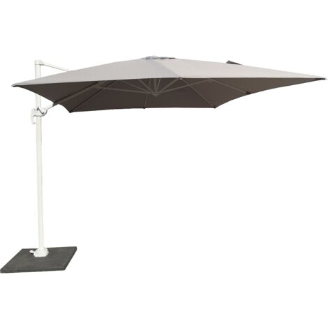 OMBRELLONE A BRACCIO 3X4 BIANCO/GRIGIO CHIARO