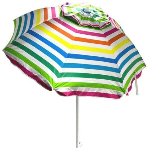 Ombrellone Acciaio e Poliestere Fantasia Bianca 180 cm Vette 11371