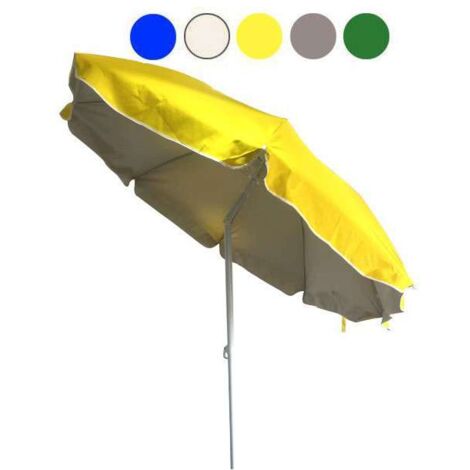 Ombrellone Acciaio e Poliestere Giallo 200 cm Vette 11375