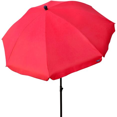 Ombrellone aktive 240 cm rosso poliestere alluminio