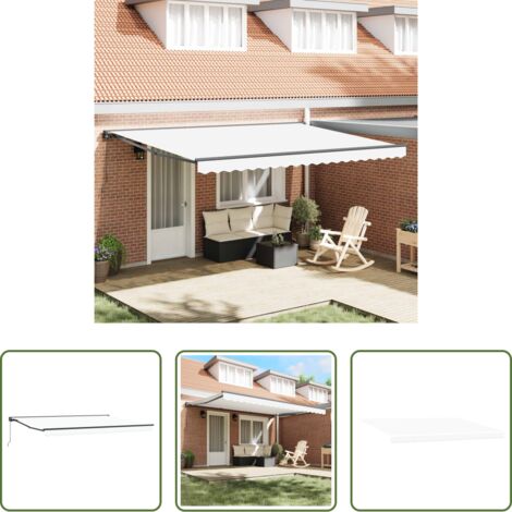 Ombrellone all'aperto -  Struttura della tenda Bianco 450 × 300 cm