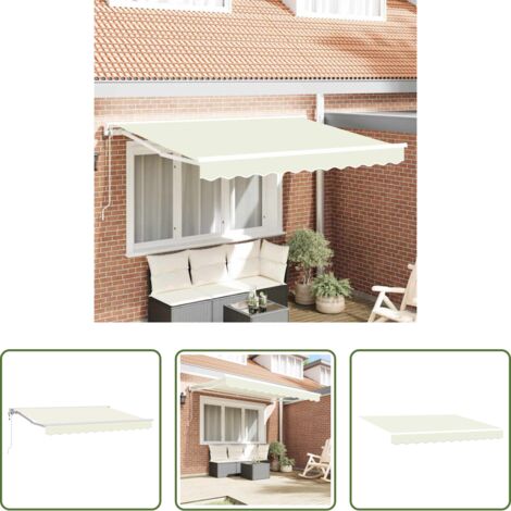 Ombrellone all'aperto -  Struttura della tenda Crema 300 x 200 cm