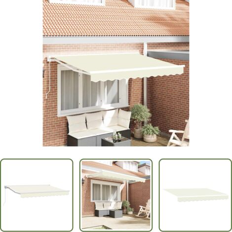 Ombrellone all'aperto -  Struttura della tenda Crema 300 x 200 cm