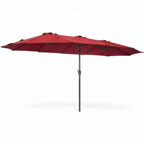 OMBRELLONE ALLUMINIO ALU TWIN BORDEAUX 4,55X2,65MT