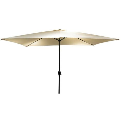 OMBRELLONE ALLUMINIO CON MANOVELLA 3X2M ECRU